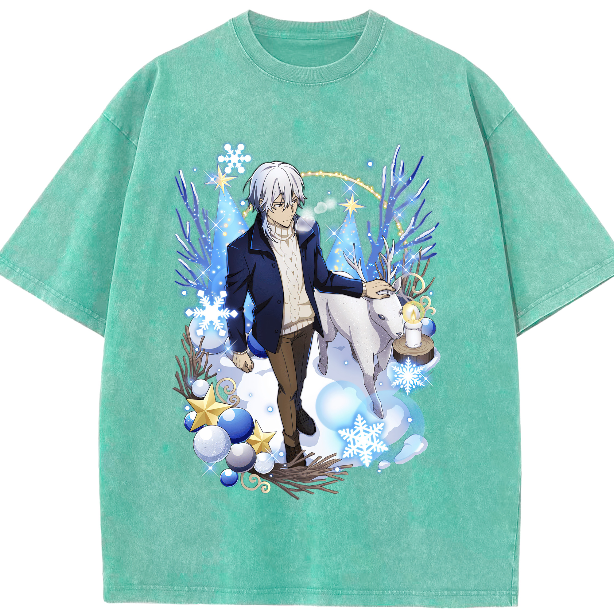 （画像用） 文豪ストレイドッグス Bungo Stray Dogs 綿100% ヴィンテージ風 半袖Tシャツ（フロントプリント）